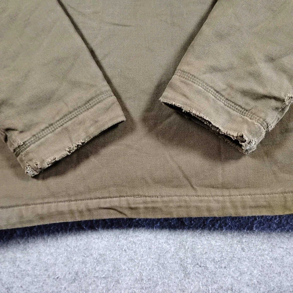The North Face‎ Mens Brown Cotton Canvas Sherpa Lined Hooded Workwear Jacket L